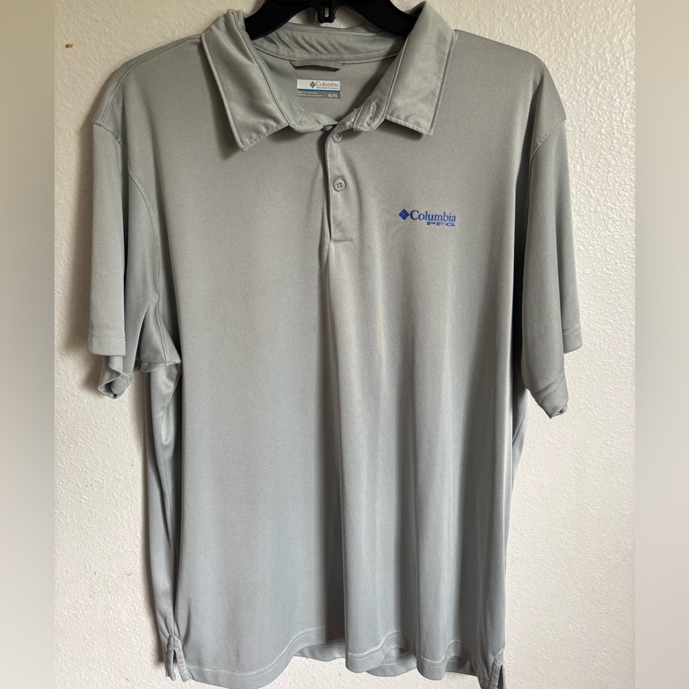 Columbia Gray Polo Shirt Classic Casual Style
